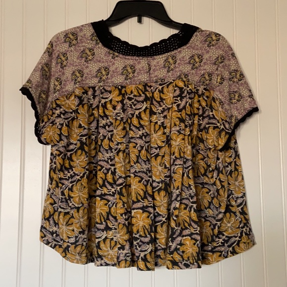 Free People Leilani Print Crop Top Size Large - Picture 5 of 5